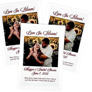 Add Your Photograph Personalized Seed Packet Favors - Favors Today