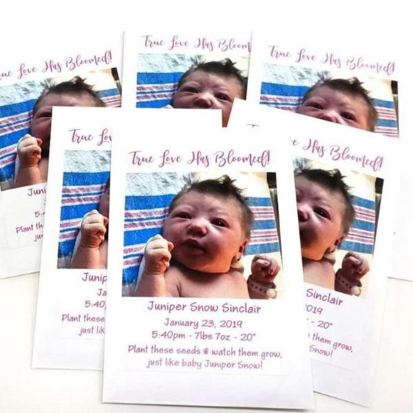 Add Your Photograph Personalized Seed Packet Favors - Favors Today