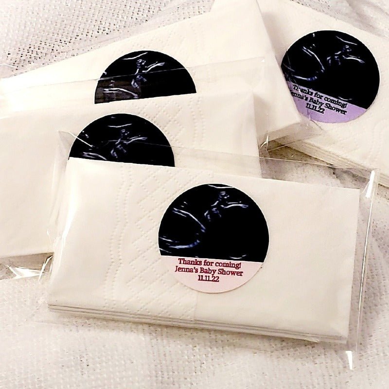 Add Your Sonogram Photograph Tissue Pack Favors Many Colors - Favors Today