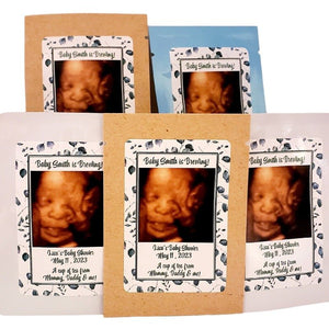 Add Your Sonogram Photograph Boy Baby Shower Tea Party Favor-6