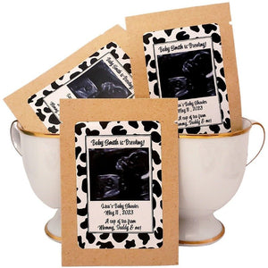 Add Your Sonogram Photograph Boy Baby Shower Tea Party Favor-7