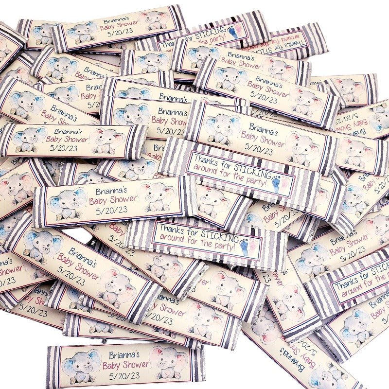 Create Your Own Personalized Gum Stick Party Favors - Favors Today