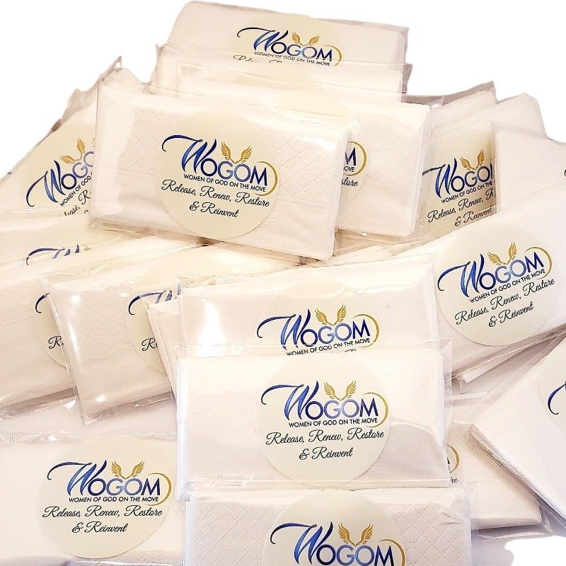 Create Your Own Personalized Tissue Pack Favors Many Options - Favors Today