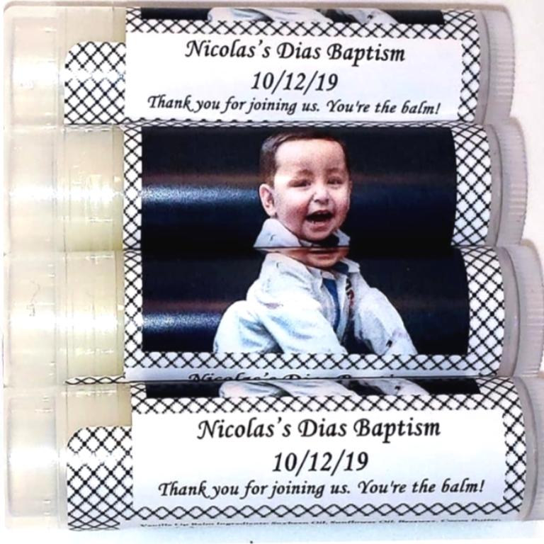 Personalized Add Your Photograph Lip Balm Chap Stick Party Favors - Favors Today