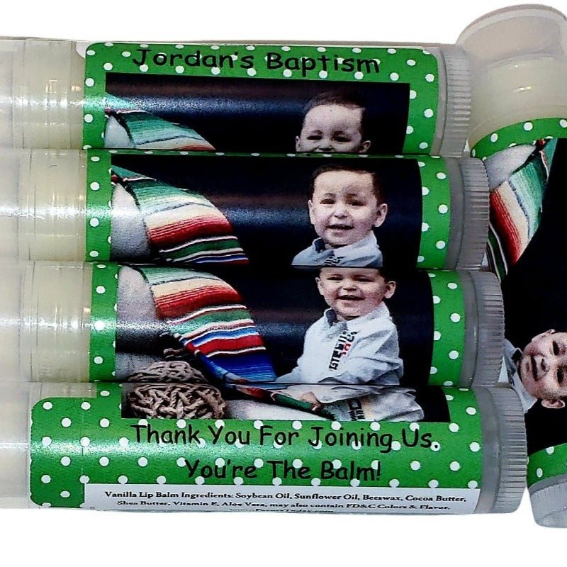 Personalized Add Your Photograph Lip Balm Chap Stick Party Favors - Favors Today