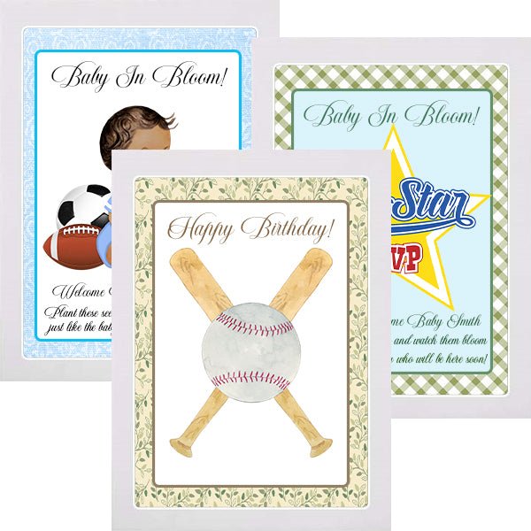 Personalized All Star Sport Seed Packet Party Favors Many Options - Favors Today