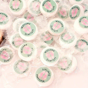 Personalized Baby Feet Baby Shower Individual Mint Favors - Favors Today