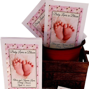 Personalized Baby Feet Baby Shower Seed Packet Party Favors - Favors Today