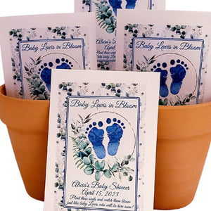 Personalized Baby Feet Baby Shower Seed Packet Party Favors - Favors Today