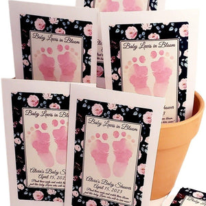 Personalized Baby Feet Baby Shower Seed Packet Party Favors - Favors Today