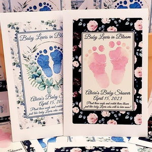 Personalized Baby Feet Baby Shower Seed Packet Party Favors - Favors Today