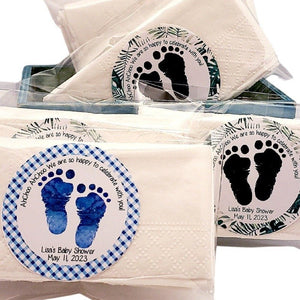 Personalized Baby Feet Tissue Pack Party Favors - Favors Today