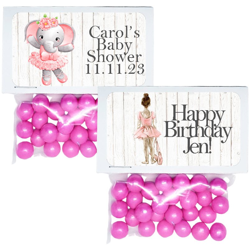 Personalized Ballet and Dance Party Custom Treat Favor Bag Toppers - Favors Today