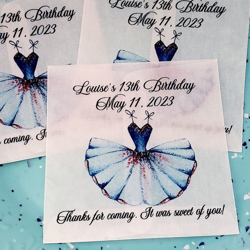 Personalized Ballet and Dance Party Glassine Favor Bags - Favors Today