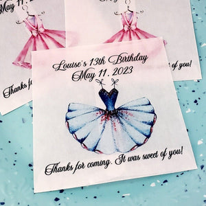 Personalized Ballet and Dance Party Glassine Favor Bags - Favors Today