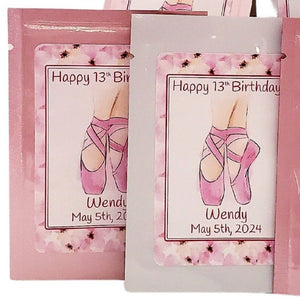 Personalized Ballet and Dance Party Favors Custom Tea Bags-2