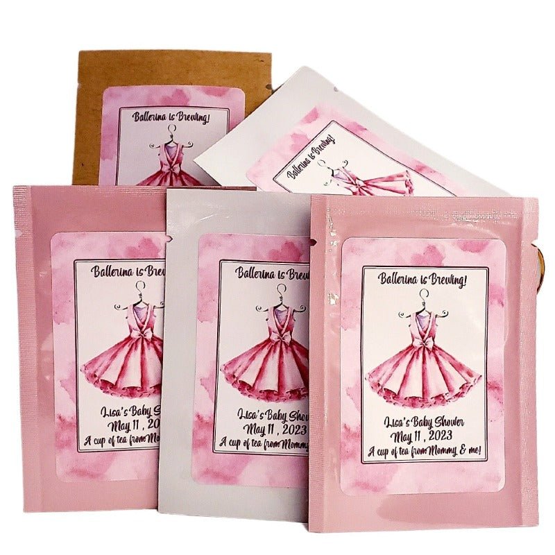 Personalized Ballet and Dance Party Favors Custom Tea Bags-3