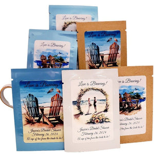 Beach Theme Party Idea Personalized Wedding Tea Party Favors-2