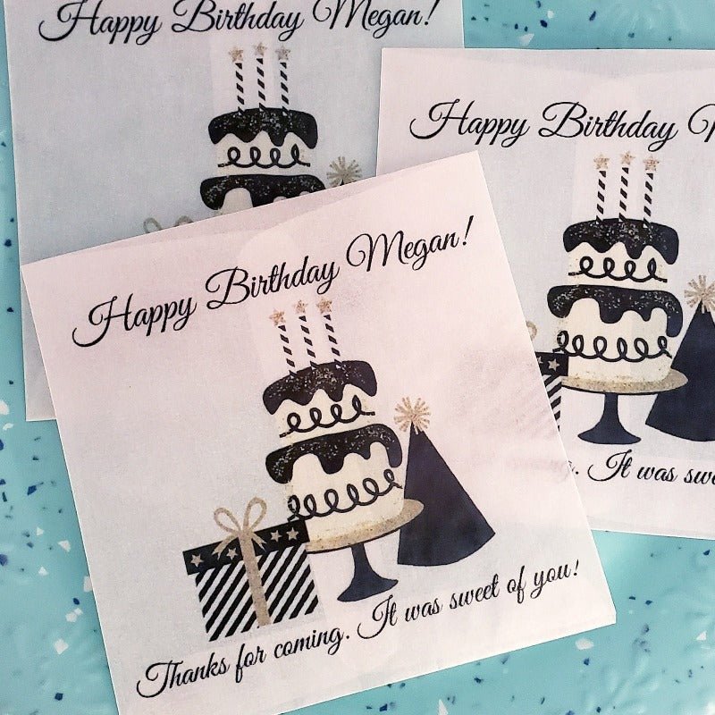 Personalized Birthday Party Glassine Favor Bags - Favors Today