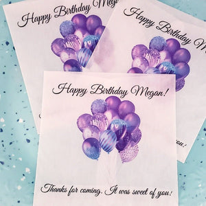 Personalized Birthday Party Glassine Favor Bags - Favors Today