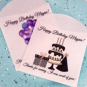 Personalized Birthday Party Glassine Favor Bags - Favors Today