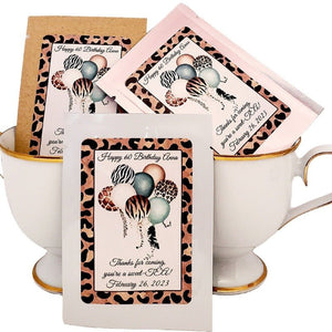 Birthday Party Favors Personalized Tea Bag Custom Favor Adult or Kids-4