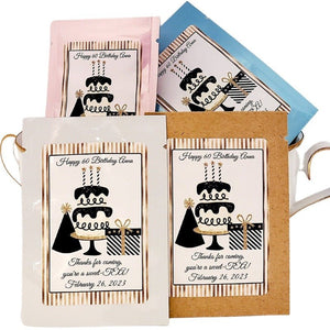 Birthday Party Favors Personalized Tea Bag Custom Favor Adult or Kids-2