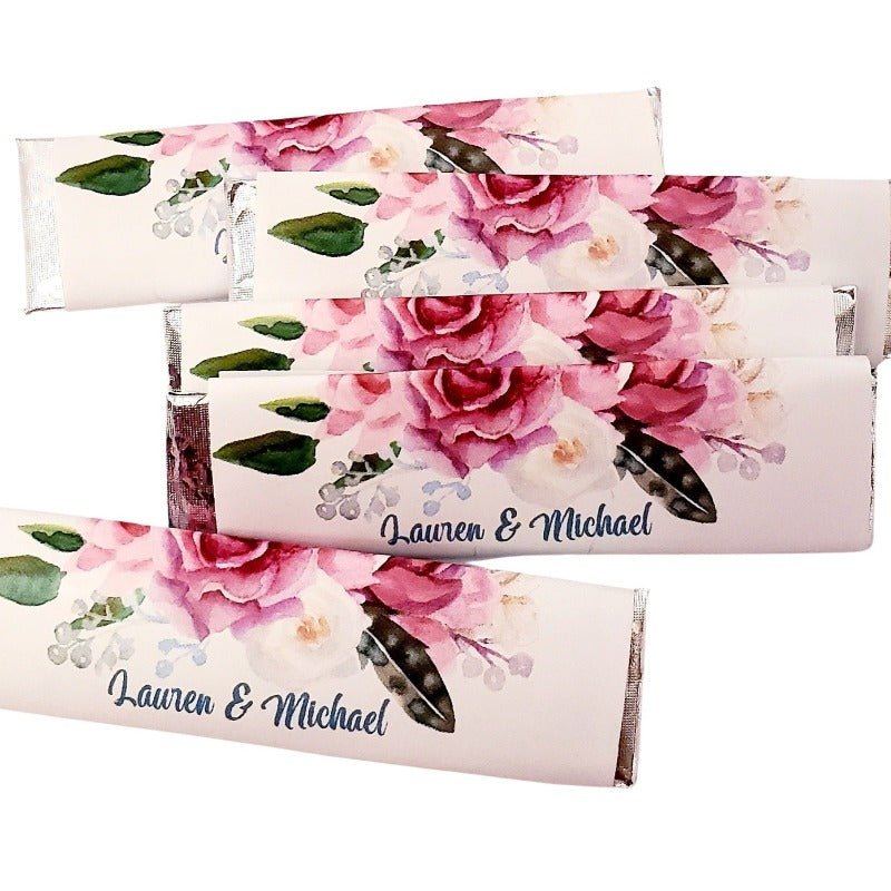 Party Favors Decorations and Supplies Personalized Pink Gum Sticks-1