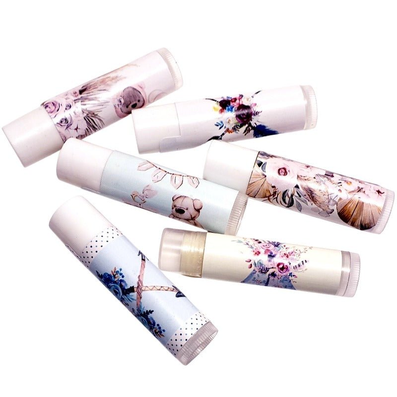 Personalized Boho Chic Lip Balm Chap Stick Party Favors - Favors Today