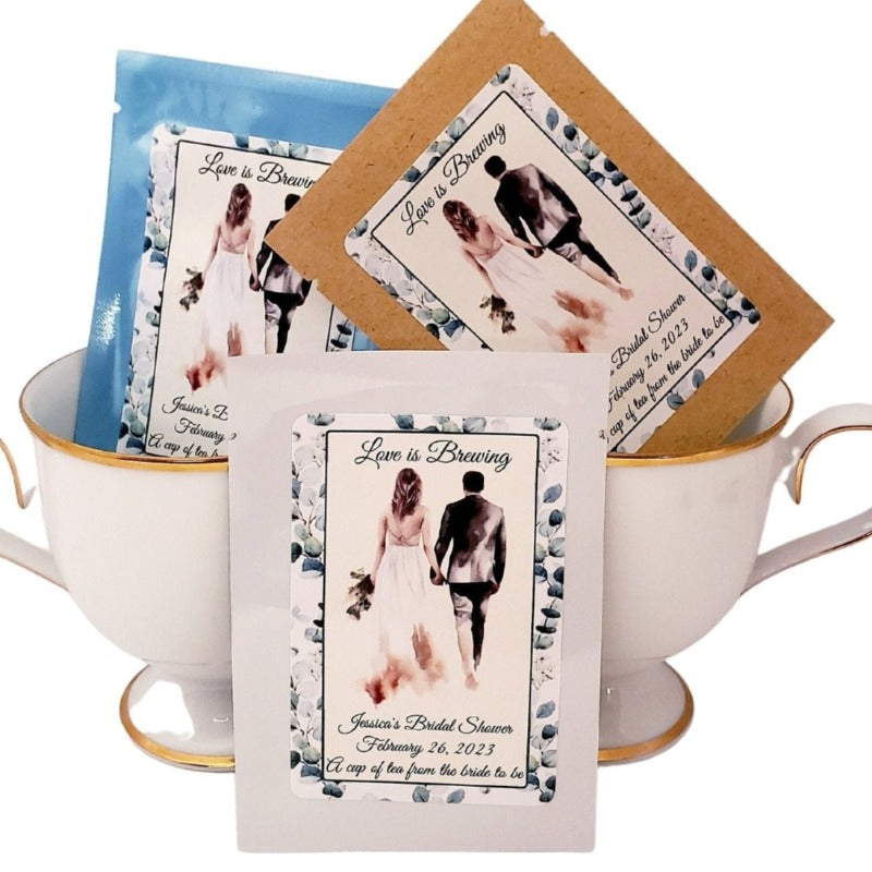 Bridal Shower Favors Custom Tea Favors Personalized Tea Bag-5