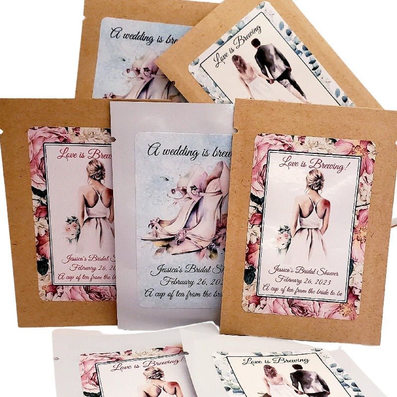 Personalized Bridal Shower Tea Bag Favors Many Options - Favors Today