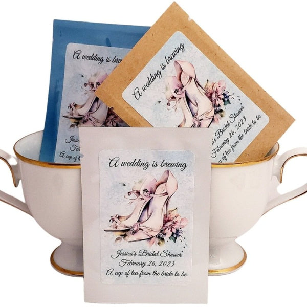 Bridal Shower Favors Custom Tea Favors Personalized Tea Bag Favors Today