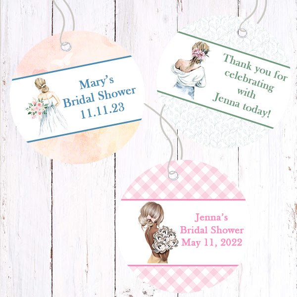 Personalized Bridal Shower Thank You Favor Tags - Favors Today