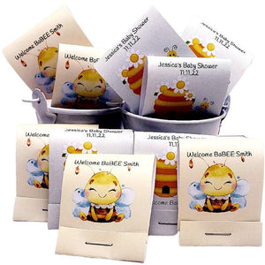 Personalized Bumble Bee Matchbook Mint Party Favors - Favors Today