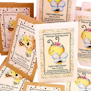 Personalized Bumble Bee Seed Packet Party Favors Many Options - Favors Today