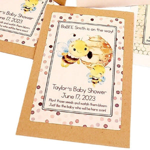 Personalized Bumble Bee Seed Packet Party Favors Many Options - Favors Today