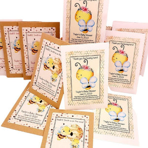 Personalized Bumble Bee Seed Packet Party Favors Many Options - Favors Today