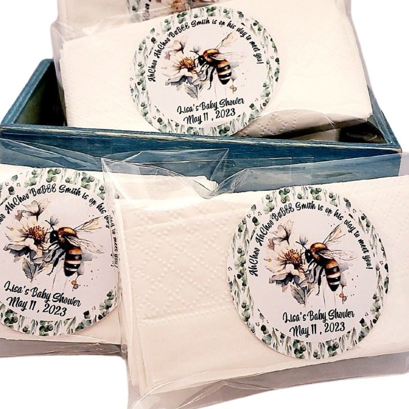 Personalized Bumble Bee Tissue Party Favors Many Options - Favors Today