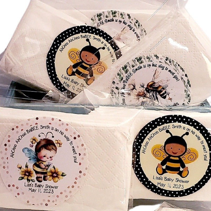 Personalized Bumble Bee Tissue Party Favors Many Options - Favors Today
