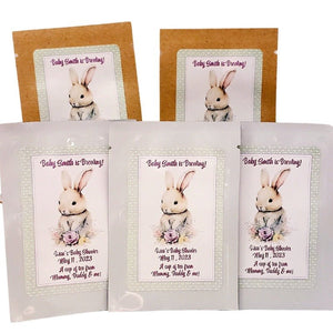 Bunny Rabbit Party Favors Personalized Tea Bag Custom Party Gift-4