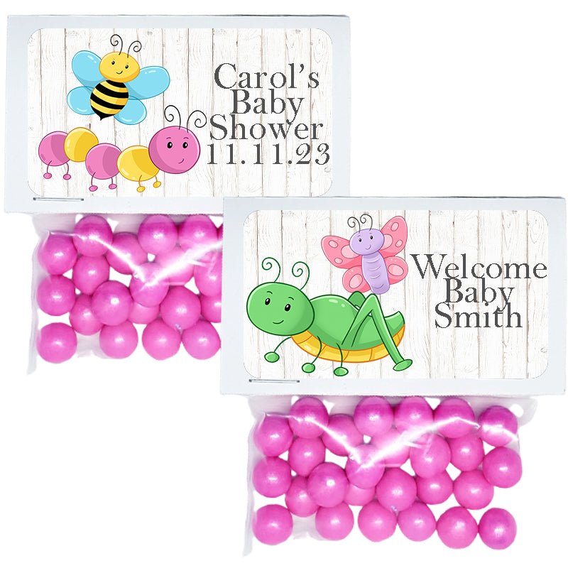 Personalized Cute Ladybug Caterpillar Custom Treat Favor Bag Topper - Favors Today