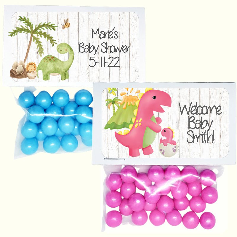 Personalized Dinosaur Custom Treat Favor Bags and Toppers - Favors Today
