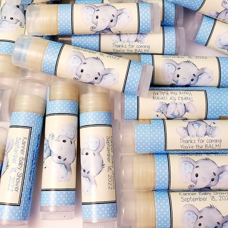 Personalized Elephant Lip Balm Chap Stick Party Favors - Favors Today