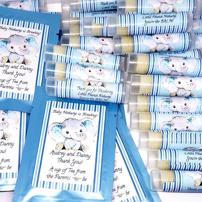 Personalized Elephant Lip Balm Chap Stick Party Favors - Favors Today