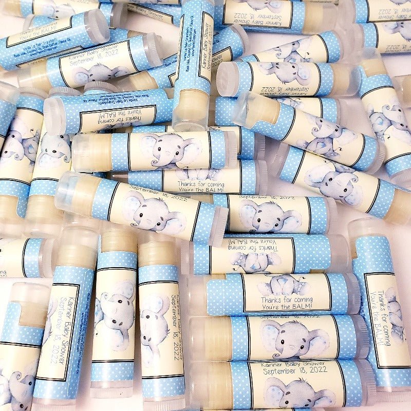 Personalized Elephant Lip Balm Chap Stick Party Favors - Favors Today