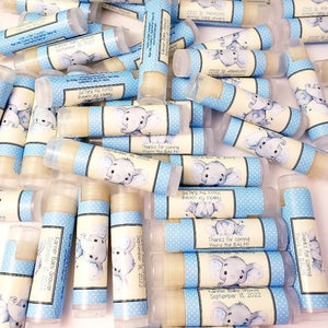 Personalized Elephant Lip Balm Chap Stick Party Favors - Favors Today