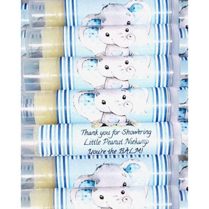 Personalized Elephant Lip Balm Chap Stick Party Favors - Favors Today