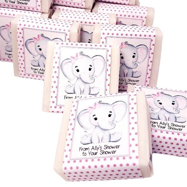 Personalized Elephant Theme Soap Party Favors - Favors Today