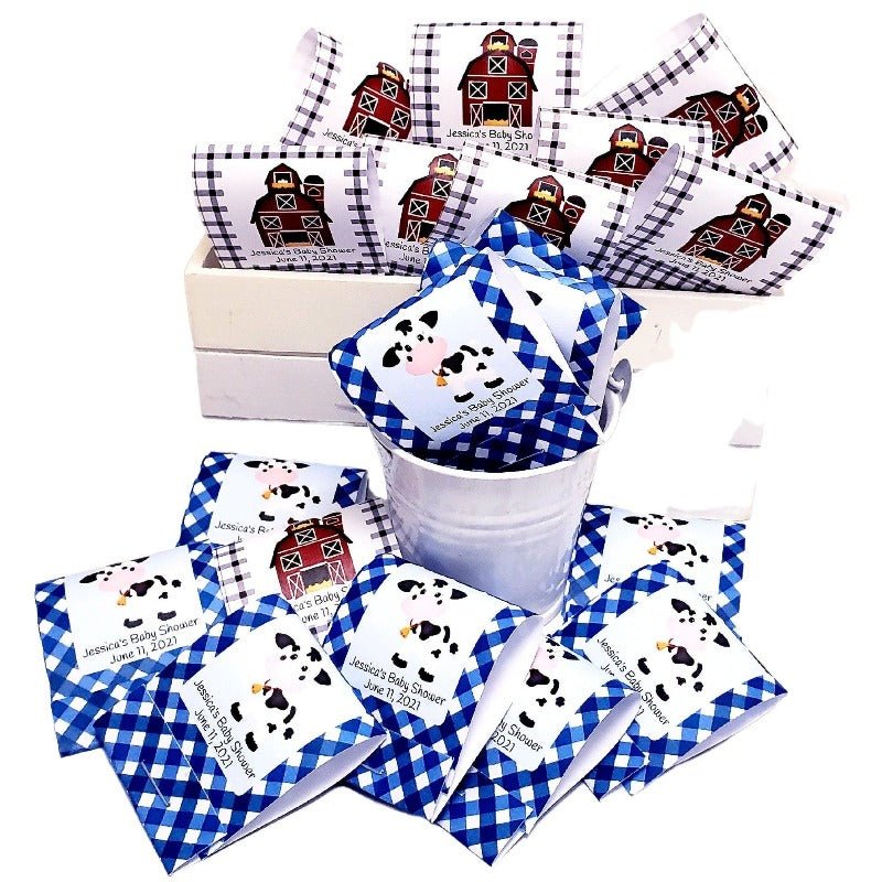 Personalized Farm Animal Matchbook Mint Party Favors - Favors Today