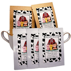 Farm Party Favors Personalized Tea Bag Favor Custom Gift Idea-3